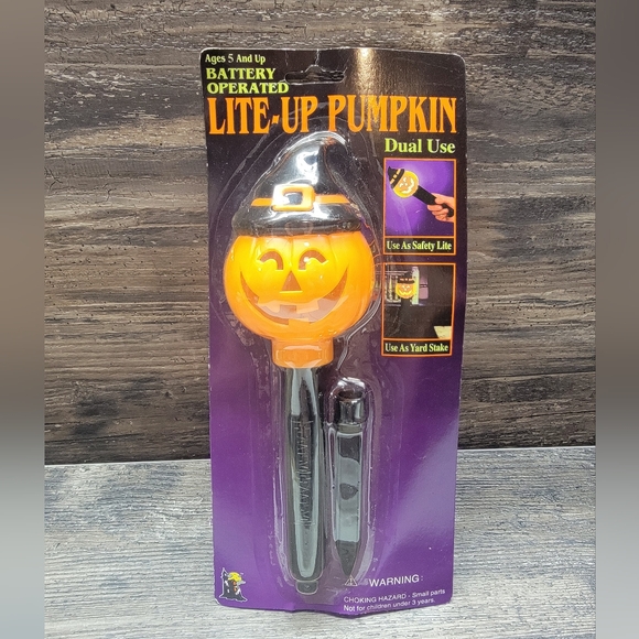 Other - Vintage Halloween Jack O Lantern Pumpkin  Flashlight NIB